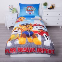 Оригинален детски спален комплект Пес Патрул / PAW PATROL 100% памук, снимка 1 - Спално бельо и завивки - 39737911