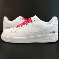 Nike Air Force 1 Supreme White Нови Оригинални Мъжки Обувки Кецове Маратонки Размер 43 Номер 27.5см , снимка 1 - Маратонки - 40258840