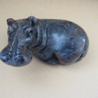  Легнал хипопотам от сапунен камък, с нова, по-ниска цена, снимка 9 - Декорация за дома - 32480858