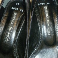 38н Nero Bianco УНИКАЛНИ обувки естествена кожа, снимка 4 - Дамски елегантни обувки - 29065581