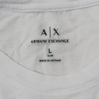 Armani Exchange оригинална тениска L памучна фланелка, снимка 3 - Тениски - 43409191