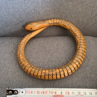 Интересна дървена пирографирана змия-1, снимка 3 - Образователни игри - 43982127