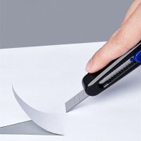 висококачествена ножица с незалепващо покритие и макетно ножче в едно, снимка 4 - Други - 43764525