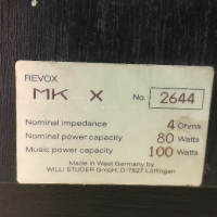 Тонколони REVOX MK-X, снимка 9 - Тонколони - 44862301