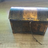 Стара Медна кутия за бижута , снимка 8 - Антикварни и старинни предмети - 44128946