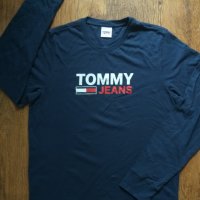 tommy hilfiger tommy jeans longsleeve - страхотна мъжка блуза КАТО НОВА, снимка 4 - Блузи - 43732531