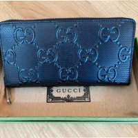 Оригинално кожено Унисекс Портмоне Gucci Гучи Произведено в Италия, снимка 2 - Портфейли, портмонета - 38564222