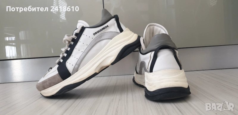 DSQUARED2 Bumpy 551 Leather Sneakers Mens Size 45/29см  ОРИГИНАЛ! Мъжки Кецове от естествена кожа!, снимка 1