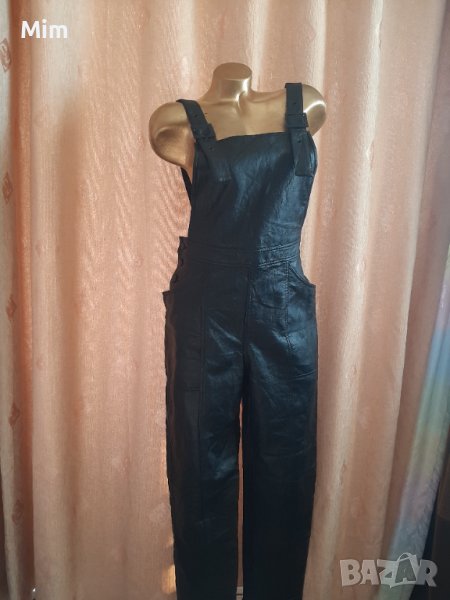 Н&М 40 Черен кожен гащеризон , снимка 1