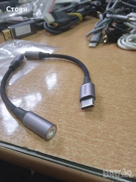 Кабел USB Type C към 3.5мм. жак, снимка 1