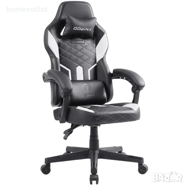 ПРОМОЦИЯ Ергономичен геймърски стол с регулируема функция и дамаска от PU кожа DOWINX LS-665902, снимка 1
