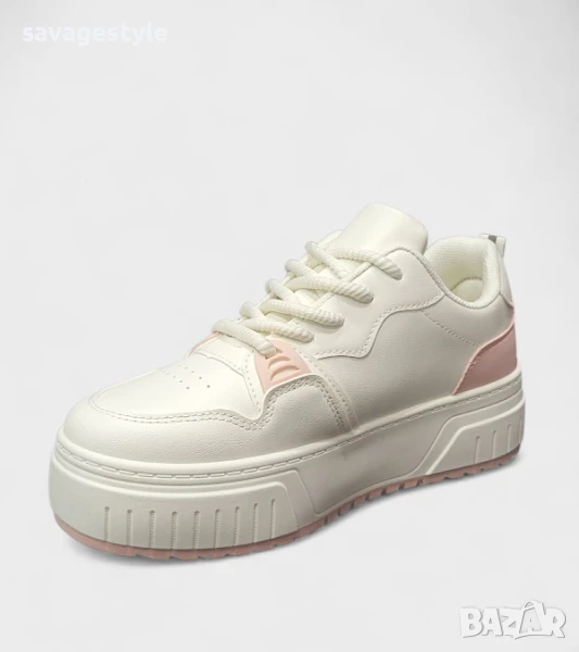 Дамски спортни обувки с връзки , снимка 1