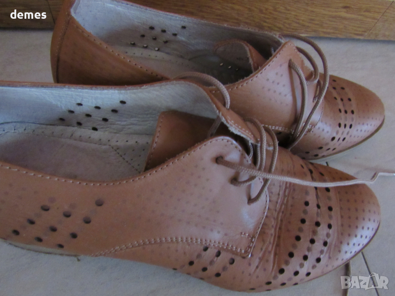 Дамски обувки от естествена кожа номер 40, нови, снимка 1