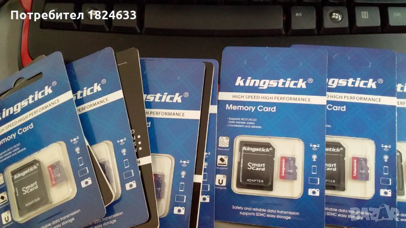 4GB MicroSD Micro SD карти за навигация Kingstick клас 6, снимка 1