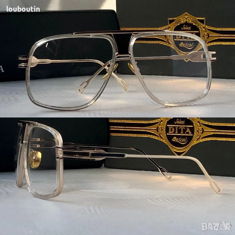 Мъжки прозрачни слънчеви очила маска dita, снимка 1