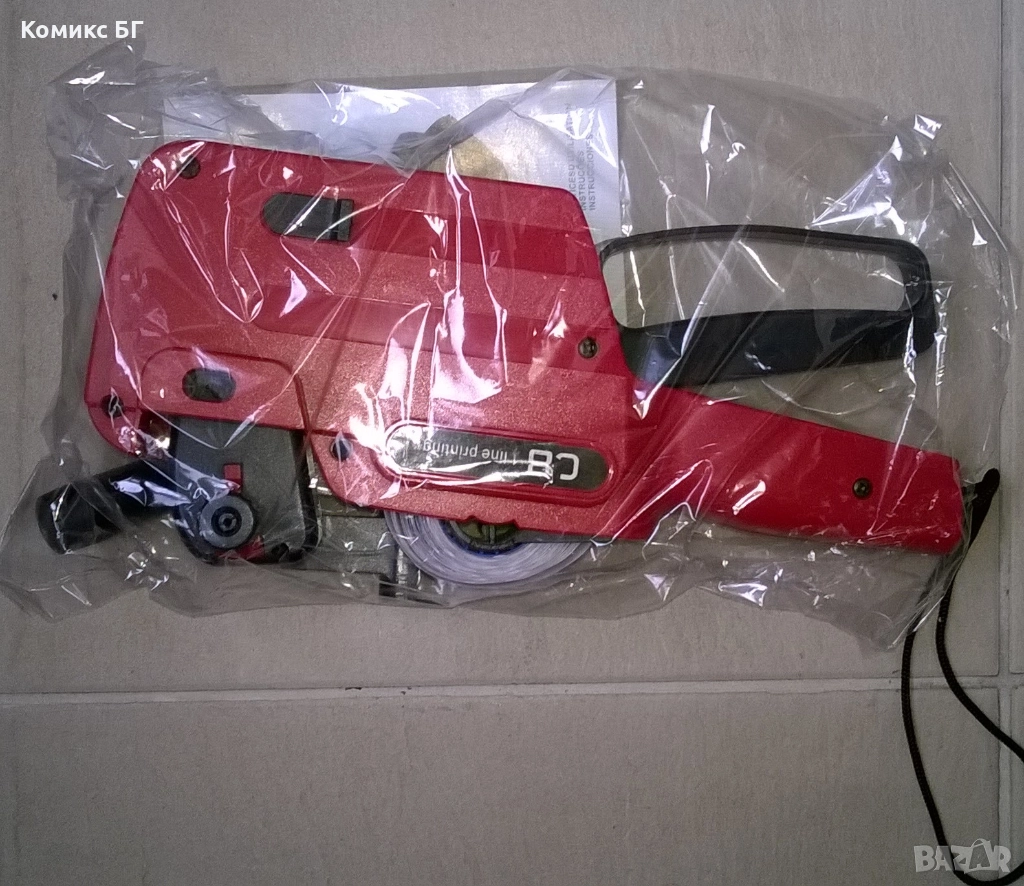 Маркиращи клещи за цени на стока, Маркиращ пистолет с етикет цена, снимка 1