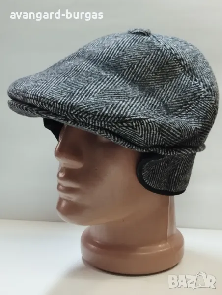 Мъжка шапка вълнен каскет - 153, снимка 1