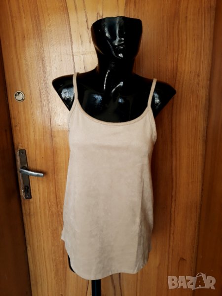 Бежов плюшен потник топ Есмара М, снимка 1