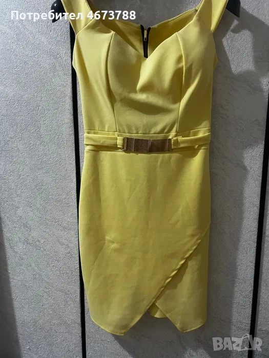 Дамска жълта рокля, снимка 1