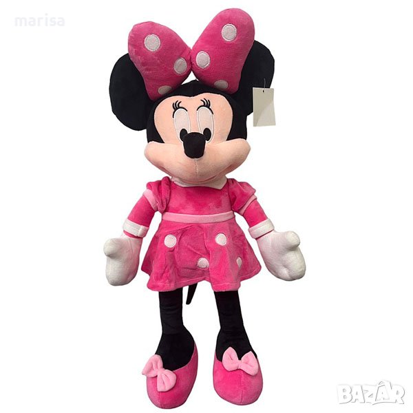 Музикална Плюшена играчка Мини Маус с рокля, 50 см, розова Код: 23455-1, снимка 1