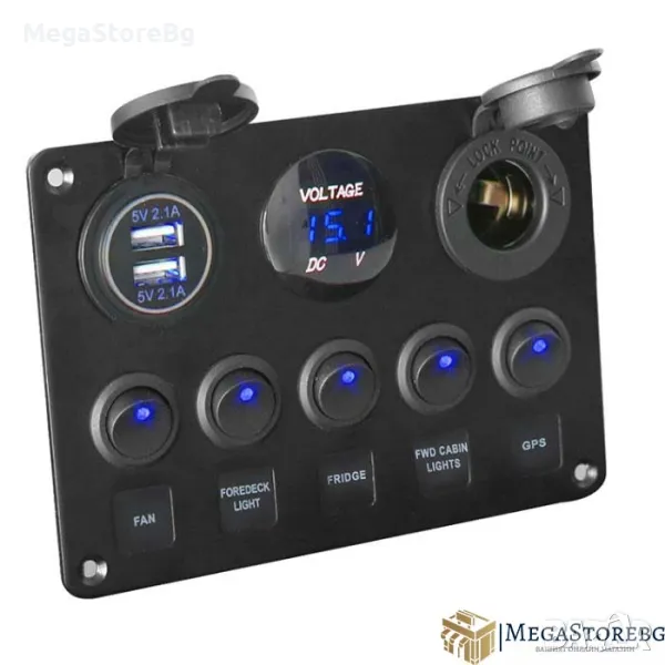 ТАБЛО С ВОЛТМЕТЪР, БУКСИ И ЕЛ.КЛЮЧЕТА 145, снимка 1