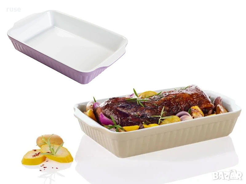 НОВИ! Керамична форма тава за печене 1,35 литра, снимка 1