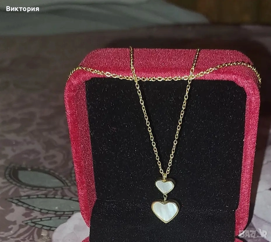 Елегантни колиета със сърце, снимка 1