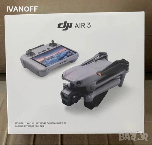 Дрон DJI Air 3 Fly more combo RC-2 , снимка 1