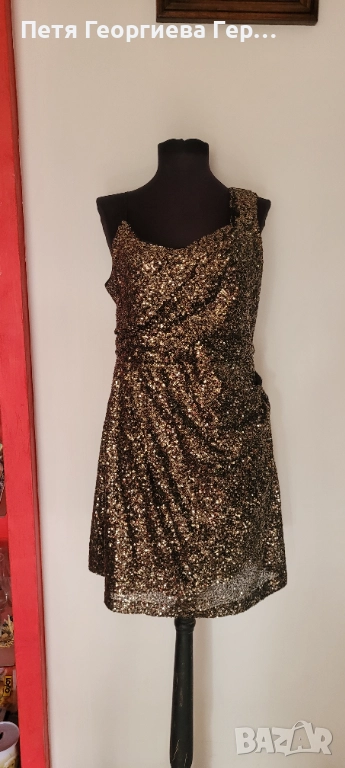 Официална рокля с пайети на Religion размер М , снимка 1