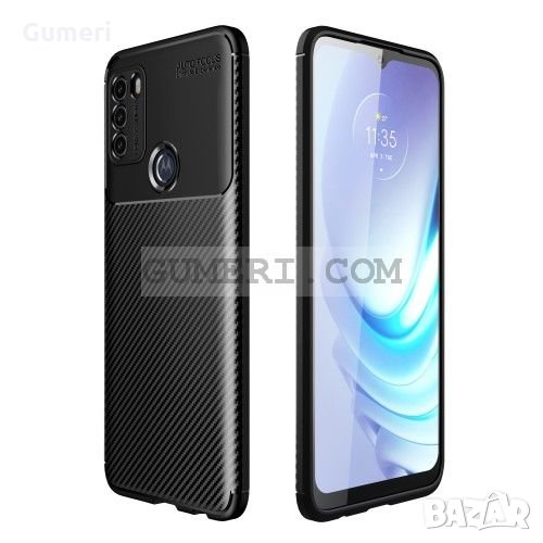 Motorola Moto G50 Противоударен Силиконов Гръб Карбон , снимка 1