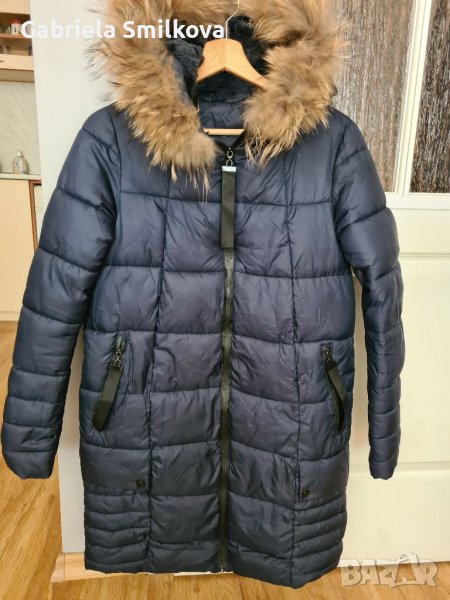 Зимно яке, естествен косъм, снимка 1