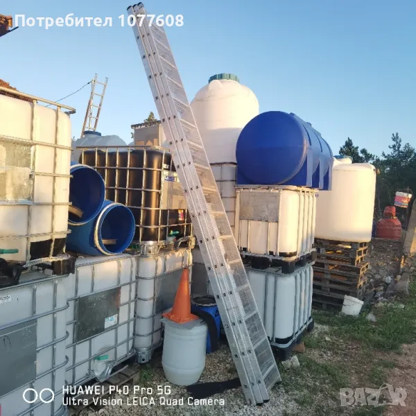 ПРОФЕСИОНАЛНА ТРИРАМЕННА АЛУМИНИЕВА СТЪЛБА 12.20 метра, снимка 1