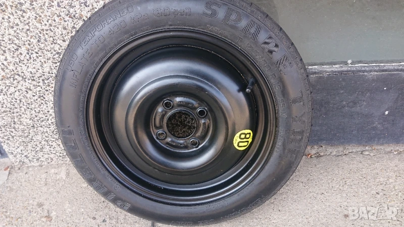 Нова 15" резервна джанта с нова гума 4Jx15x40, 4x108, Ц. О. 63,4мм., снимка 1
