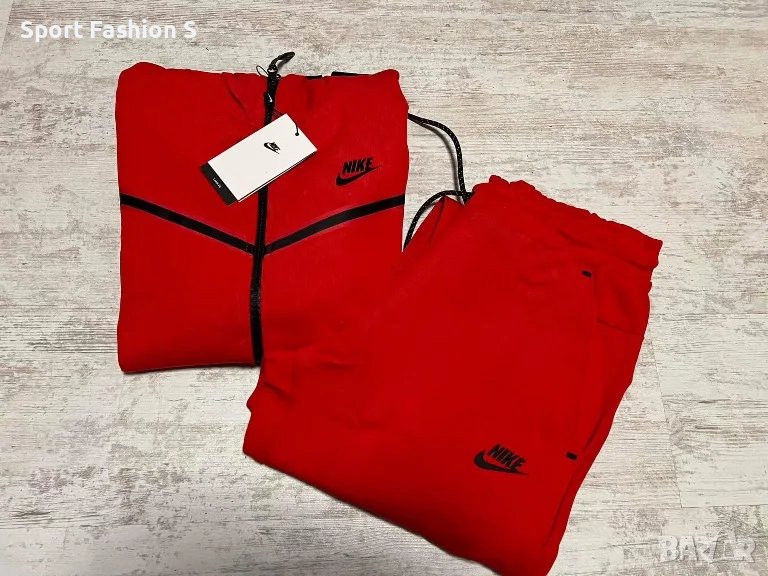 Мъжки екипи Nike Tech Fleece Red, снимка 1