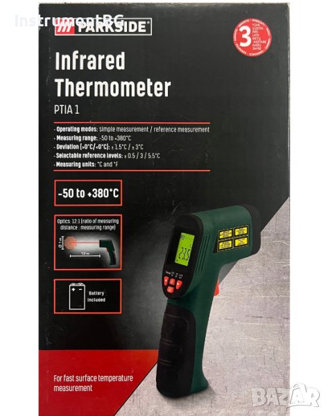 Инфрачервен термометър PTIA1 PARKSIDE® , снимка 1