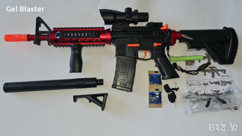 М4А1 Gel Blaster-гел бластер-детска пушка с меки гел топчета(Orbeez), снимка 1