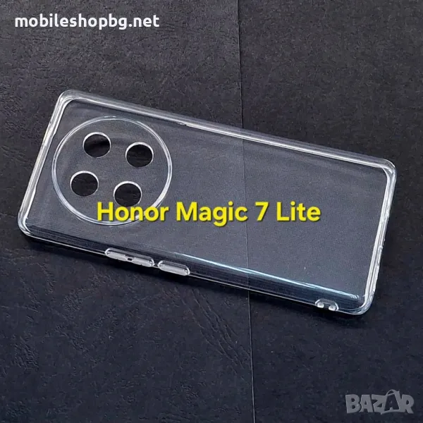 Honor Magic 7 Lite силиконов гръб кейс прозрачен със защита на камерите , снимка 1