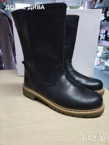  НАМАЛЕНИЕ-Дамски боти естествена кожа,,Navvi,, м. 127, снимка 1