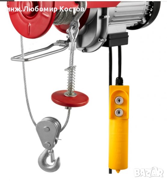 200kg Електрически кран /лебедка/за повдигане Подемна мостова гаражна лебедка, снимка 1