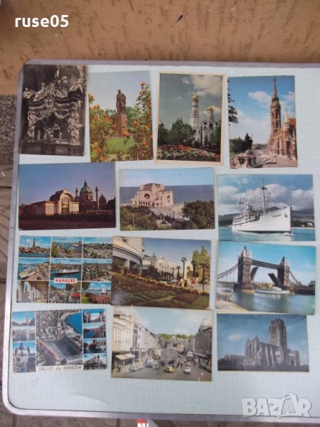 Лот от 13 бр. чуждестранни пощенски картички, снимка 1