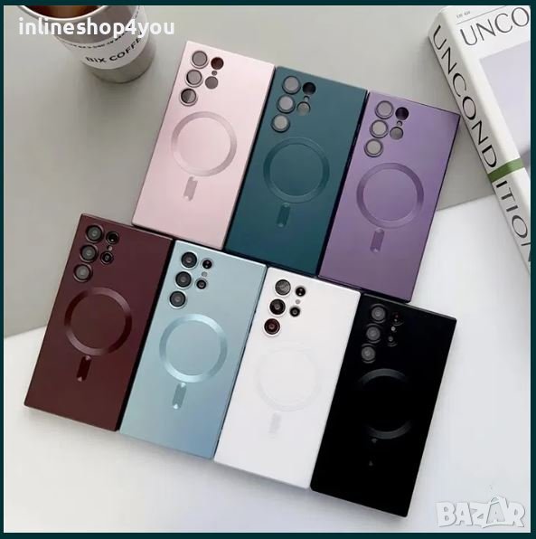 Матов Силиконов MAGSAFE Кейс за Samsung Galaxy S22 / S23 / Ultra, снимка 1