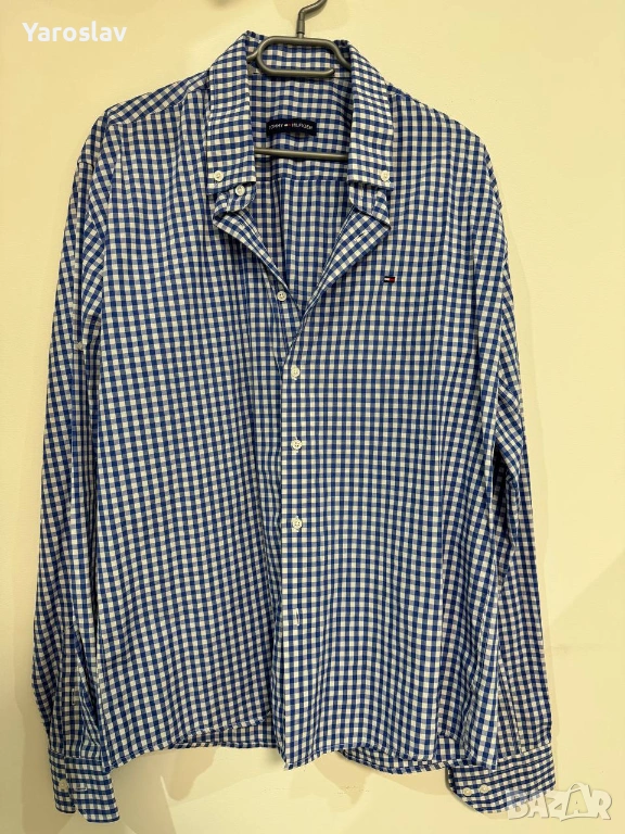 Мъжка риза Tommy Hilfiger – карирана, размер XXL (45–46), снимка 1