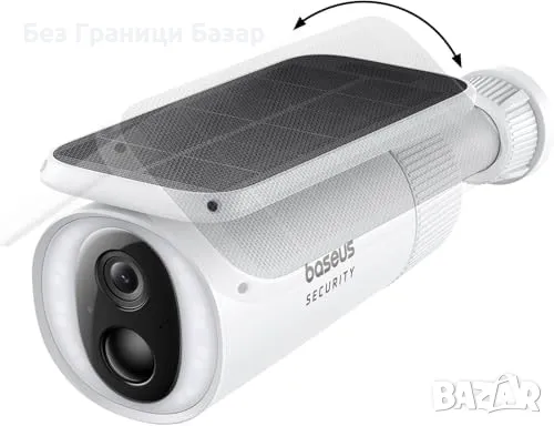 Нова Слънчева камера за видеонаблюдение 2K, водоустойчива, WiFi соларна, снимка 1