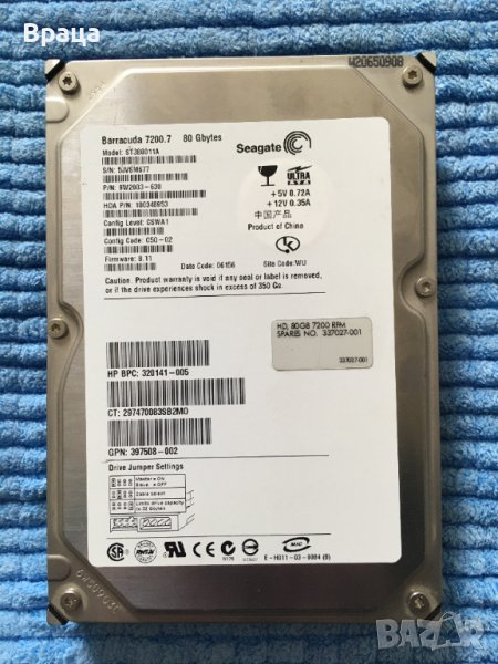 3.5 HDD/Хард диск Seagate 80GB IDE 7200RPM, снимка 1