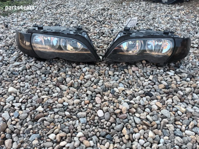 ляв десен фар с рингове и мигач за БМВ Е46 седан комби фейслифт BMW E46 FACELIFT, снимка 1