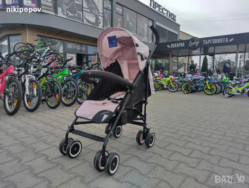 MONI Детска лятна количка JERRY розов, снимка 1