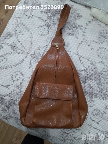 Раница от Естествена кожа,купена е от Белгия , снимка 1