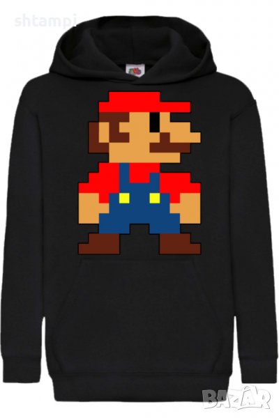 Детски Суитчър/Суитшърт Mario 8-bit,,Super Mario,Игра,Подарък,Изненада,Забавление,Рожден Ден, снимка 1