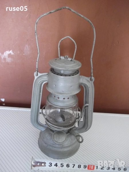 Фенер "FROWO - №50-GDR" газен ветроупорен германски от соца, снимка 1