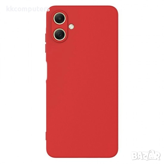 Силиконов кейс bSmart Silicone Soft Cover, За Samsung Galaxy A07, Червен и Протектор , снимка 1